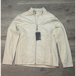 G/Fore NWT Stretch Tech Interlock Performer Golf Full Zip Jacket Size M Stone